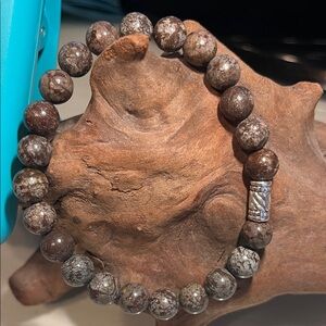 8mm Brown snowflake Obsidian